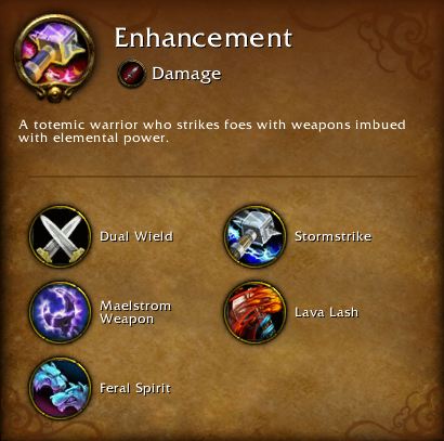 Enhancement Shaman Core Abilities Enhancement Shaman Core Abilities