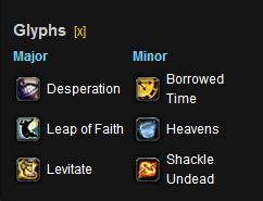 Discipline Priest PvP Glyphs for M of P Discipline Priest PvP Glyphs for M of P