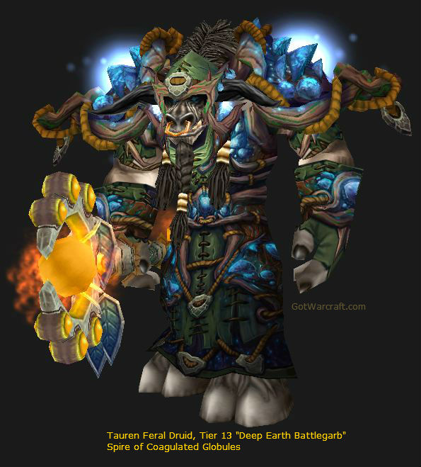 Tauren Druid Tier 13 Deep Earth Battlgarb