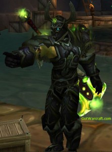 Human Death Knight pointing things out