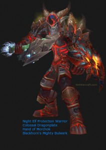 Night Elf Protection Warrior in Tier 13 Gear