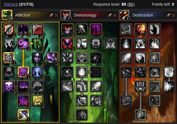 affliction warlock mage tower 9.1 5