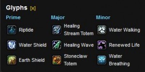 Restoration Shaman leveling glyphs
