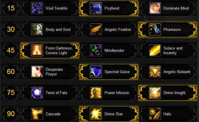 Shadow Priest PvP Talents