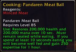Pandaren Meat Balls