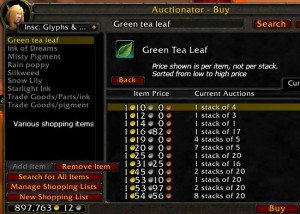 Auctionator Shopping Lists for 500+ Inscription Items