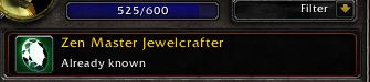 Leveling your Jewelcrafting to "Zen Master"