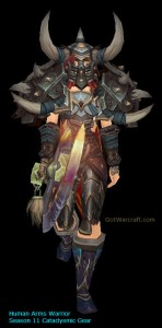 Human Arms Warrior in Season 11 Gear