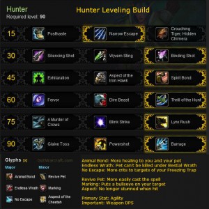 Hunter Leveling Build for Mists of Pandaria