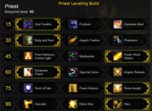 Priest Leveling Build for Mists of Pandaria