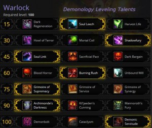 Warlock Leveling Talents In Warlords - World Of Warcraft Guides From 