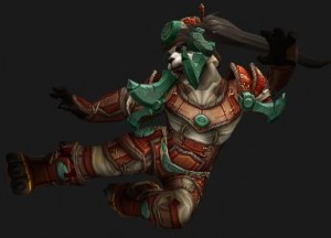 Female Pandaren Monk in Contender's Gear