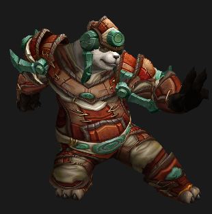 Male Pandaren Monk, no longer leveling, in Contender's Gear