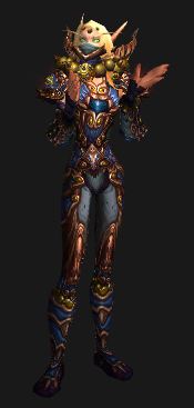 Blood Elf in Season 13 Gear Applauds You