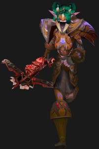 looking into the The Patch 5.4 Hunter Changes (Night Elf in Cryptstalker Armor)