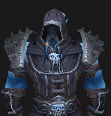 Draenei Death Knight with the starting gear set