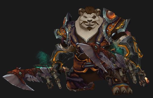 Pandaren Brewmaster in Primal Gladiator gear