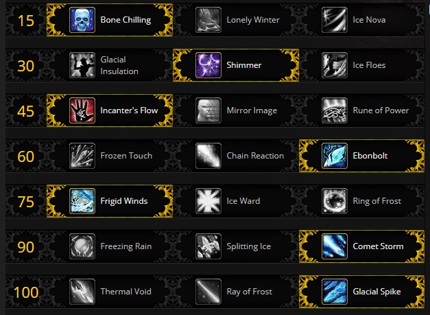 Frost Mage PvE Talents