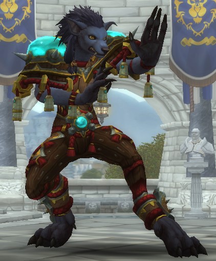 Worgen Monk, ready to defend the Alliance!